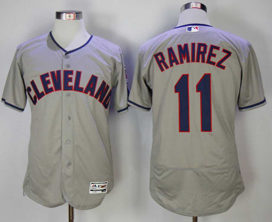 Cleveland Indians #11 Jose Ramirez Gray Flexbase Stitched Jerseys,We sell and wholesale Cleveland Indians #11 Jose Ramirez Gray Flexbase Stitched Jerseys on line form chian!
