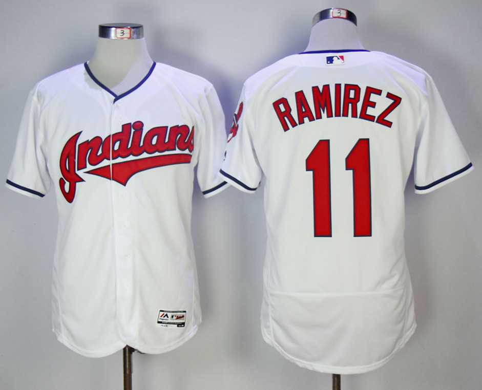 Cleveland Indians #11 Jose Ramirez White Flexbase Stitched Jerseys,We sell and wholesale Cleveland Indians #11 Jose Ramirez White Flexbase Stitched Jerseys on line form chian!
