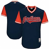 Customized Men's Cleveland Indians Majestic Navy 2017 Players Weekend Team Jersey,baseball caps,new era cap wholesale,wholesale hats