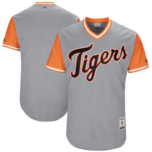 Customized Men's Detroit Tigers Majestic Gray 2017 Players Weekend Team Jersey,We sell and wholesale Customized Men's Detroit Tigers Majestic Gray 2017 Players Weekend Team Jersey on line form chian!