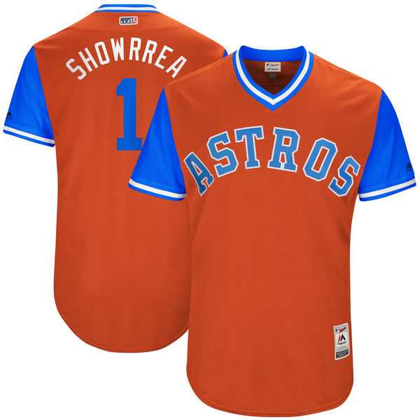 Houston Astros #1 Carlos Correa Showrrea Majestic Orange 2017 Players Weekend Jersey,We sell and wholesale Houston Astros #1 Carlos Correa Showrrea Majestic Orange 2017 Players Weekend Jersey on line form chian!