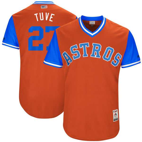 Houston Astros #27 Jose Altuve Tuve Majestic Orange 2017 Players Weekend Jersey,We sell and wholesale Houston Astros #27 Jose Altuve Tuve Majestic Orange 2017 Players Weekend Jersey on line form chian!