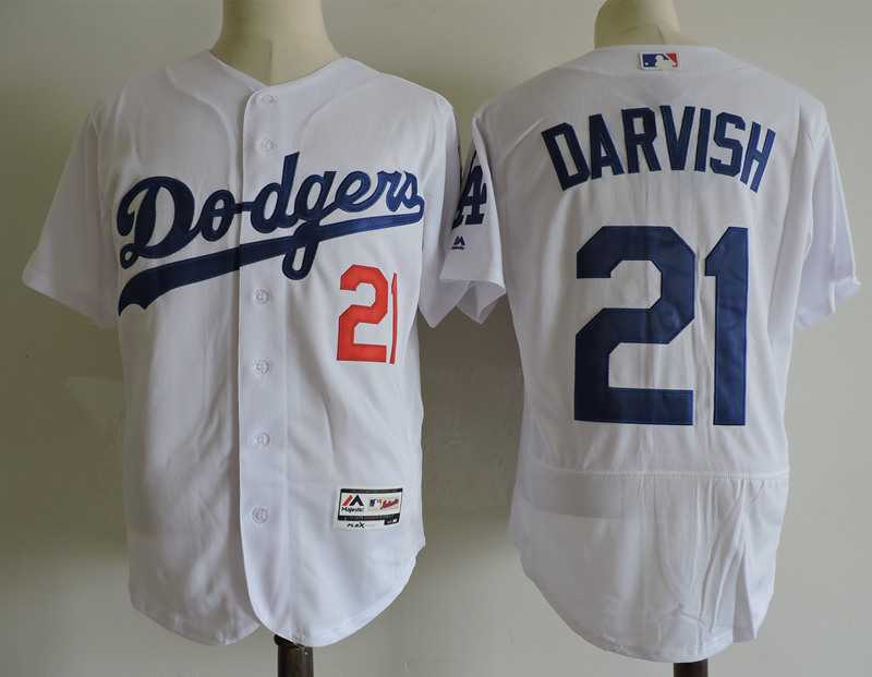 Los Angeles Dodgers #21 Darvish White Flexbase Stitched Stitched Jerseys,We sell and wholesale Los Angeles Dodgers #21 Darvish White Flexbase Stitched Stitched Jerseys on line form chian!