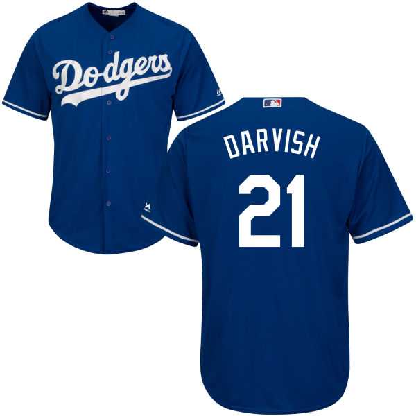 Los Angeles Dodgers #21 Yu Darvish Blue New Cool Base Stitched Jerseys,We sell and wholesale Los Angeles Dodgers #21 Yu Darvish Blue New Cool Base Stitched Jerseys on line form chian!