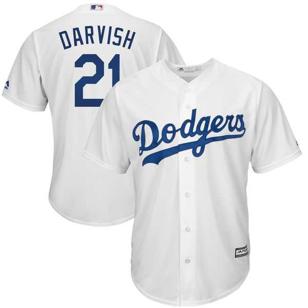 Los Angeles Dodgers #21 Yu Darvish White New Cool Base Stitched Jerseys,We sell and wholesale Los Angeles Dodgers #21 Yu Darvish White New Cool Base Stitched Jerseys on line form chian!