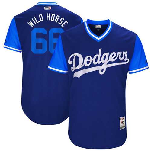 Los Angeles Dodgers #66 Yasiel Puig Wild Horse Majestic Royal 2017 Players Weekend Jersey,We sell and wholesale Los Angeles Dodgers #66 Yasiel Puig Wild Horse Majestic Royal 2017 Players Weekend Jersey on line form chian!