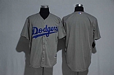 Los Angeles Dodgers Blank Gray New Cool Base Stitched Jerseys