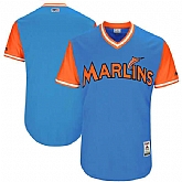 Miami Marlins Blank Majestic Royal 2017 Players Weekend Team Jersey,baseball caps,new era cap wholesale,wholesale hats