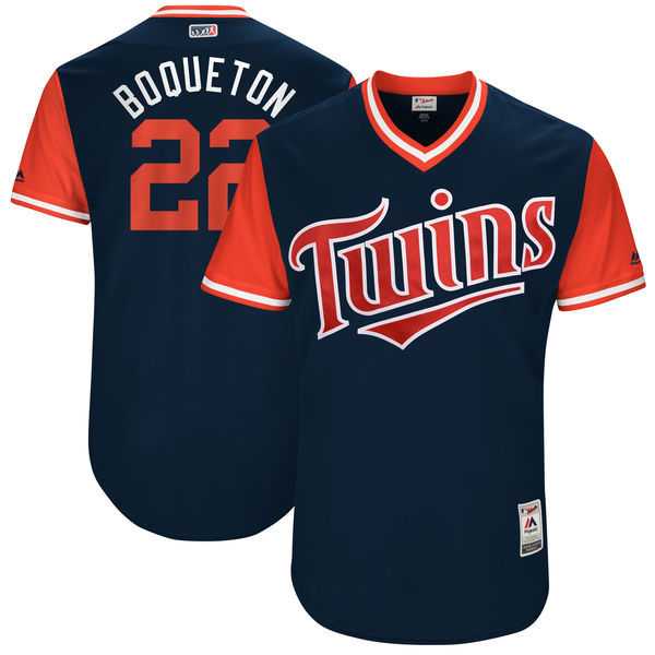 Minnesota Twins #22 Miguel Sano Boqueton Majestic Navy 2017 Players Weekend Jersey,We sell and wholesale Minnesota Twins #22 Miguel Sano Boqueton Majestic Navy 2017 Players Weekend Jersey on line form chian!