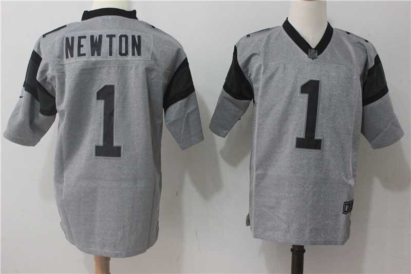 Nike Carolina Panthers #1 Cam Newton Gridiron Gray II Stitched Limited Jersey,We sell and wholesale Nike Carolina Panthers #1 Cam Newton Gridiron Gray II Stitched Limited Jersey on line form chian!