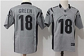 Nike Cincinnati Bengals #18 A.J. Green Gridiron Gray II Stitched Limited Jersey,baseball caps,new era cap wholesale,wholesale hats