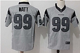 Nike Houston Texans #99 J.J. Watt Gridiron Gray II Stitched Limited Jersey