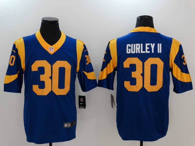 Nike Los Angeles Rams #30 Todd Gurley II Blue Vapor Untouchable Palyer Limited Jersey,We sell and wholesale Nike Los Angeles Rams #30 Todd Gurley II Blue Vapor Untouchable Palyer Limited Jersey on line form chian!