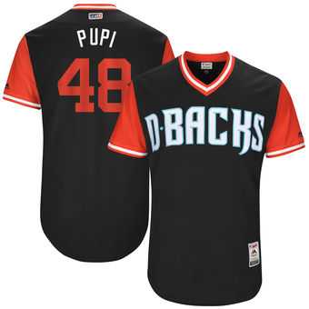 Arizona Diamondbacks #48 Randall Delgado Pupi Majestic Black 2017 Players Weekend Jersey JiaSu,We sell and wholesale Arizona Diamondbacks #48 Randall Delgado Pupi Majestic Black 2017 Players Weekend Jersey JiaSu on line form chian!