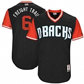 Arizona Diamondbacks #6 David Peralta Freight Train Majestic Black 2017 Players Weekend Jersey JiaSu,baseball caps,new era cap wholesale,wholesale hats