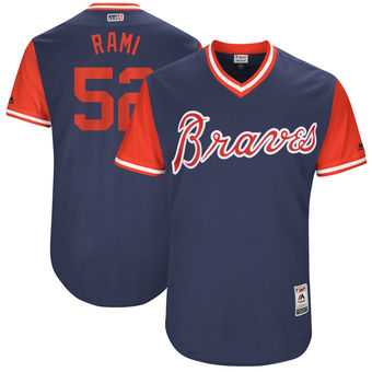 Atlanta Braves #52 Jose Ramirez Rami Majestic Navy 2017 Players Weekend Jersey JiaSu,We sell and wholesale Atlanta Braves #52 Jose Ramirez Rami Majestic Navy 2017 Players Weekend Jersey JiaSu on line form chian!