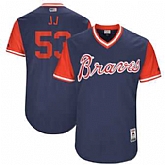 Atlanta Braves #53 Jim Johnson JJ Majestic Navy 2017 Players Weekend Jersey JiaSu,baseball caps,new era cap wholesale,wholesale hats