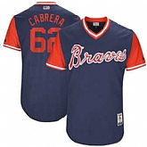 Atlanta Braves #62 Mauricio Cabrera Cabrera Majestic Navy 2017 Players Weekend Jersey JiaSu,baseball caps,new era cap wholesale,wholesale hats