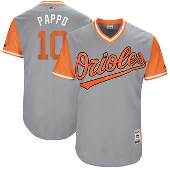 Baltimore Orioles #10 Adam Jones Pappo Majestic Gray 2017 Players Weekend Jersey JiaSu,We sell and wholesale Baltimore Orioles #10 Adam Jones Pappo Majestic Gray 2017 Players Weekend Jersey JiaSu on line form chian!