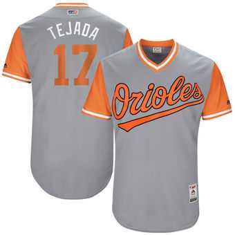 Baltimore Orioles #17 Ruben Tejada Tejada Majestic Gray 2017 Players Weekend Jersey JiaSu,We sell and wholesale Baltimore Orioles #17 Ruben Tejada Tejada Majestic Gray 2017 Players Weekend Jersey JiaSu on line form chian!