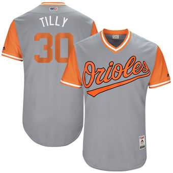 Baltimore Orioles #30 Chris Tillman Tilly Majestic Gray 2017 Players Weekend Jersey JiaSu,We sell and wholesale Baltimore Orioles #30 Chris Tillman Tilly Majestic Gray 2017 Players Weekend Jersey JiaSu on line form chian!