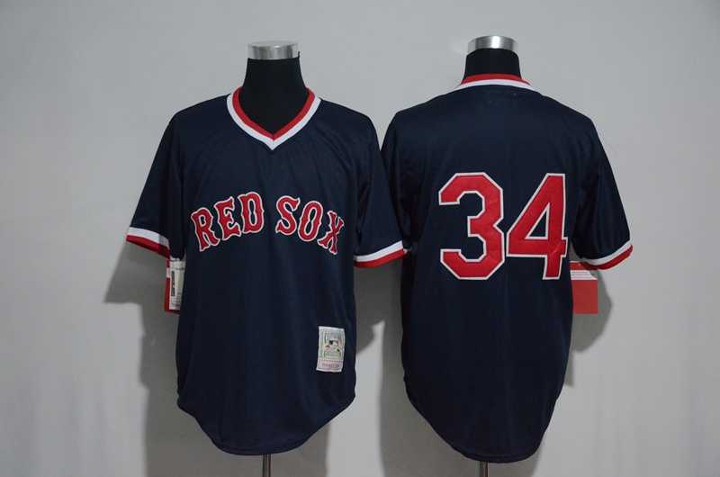 Boston Red Sox #34 David Ortiz (No Name) Navy Blue Mitchell And Ness Throwback Pullover Stitched MLB Jerseys,We sell and wholesale Boston Red Sox #34 David Ortiz (No Name) Navy Blue Mitchell And Ness Throwback Pullover Stitched MLB Jerseys on line form chian!