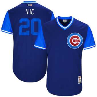 Chicago Cubs #20 Victor Caratini Vic Majestic Royal 2017 Players Weekend Jersey JiaSu,We sell and wholesale Chicago Cubs #20 Victor Caratini Vic Majestic Royal 2017 Players Weekend Jersey JiaSu on line form chian!