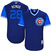 Chicago Cubs #28 Kyle Hendricks Hendo Majestic Royal 2017 Players Weekend Jersey JiaSu,baseball caps,new era cap wholesale,wholesale hats