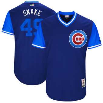 Chicago Cubs #49 Jake Arrieta Snake Majestic Royal 2017 Players Weekend Jersey JiaSu,We sell and wholesale Chicago Cubs #49 Jake Arrieta Snake Majestic Royal 2017 Players Weekend Jersey JiaSu on line form chian!