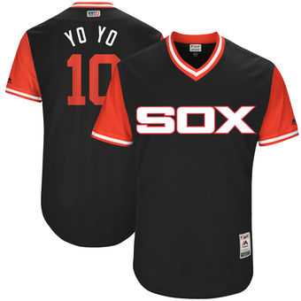 Chicago White Sox #10 Yoan Moncada YoYo Majestic Black 2017 Players Weekend Jersey JiaSu,We sell and wholesale Chicago White Sox #10 Yoan Moncada YoYo Majestic Black 2017 Players Weekend Jersey JiaSu on line form chian!