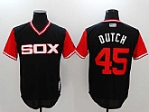 Chicago White Sox #45 Dutch Black Majestic Players Weekend Mlb Jerseys,baseball caps,new era cap wholesale,wholesale hats