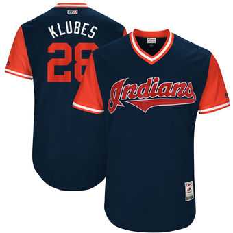 Cleveland Indians #28 Corey Kluber Klubes Majestic Navy 2017 Players Weekend Jersey JiaSu,We sell and wholesale Cleveland Indians #28 Corey Kluber Klubes Majestic Navy 2017 Players Weekend Jersey JiaSu on line form chian!