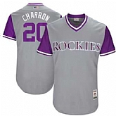 Colorado Rockies #20 Ian Desmond Charron Majestic Gray 2017 Players Weekend Jersey JiaSu,baseball caps,new era cap wholesale,wholesale hats