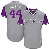 Colorado Rockies #44 Tyler Anderson Ricky F. Majestic Gray 2017 Players Weekend Jersey JiaSu,baseball caps,new era cap wholesale,wholesale hats