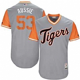 Detroit Tigers #53 Warwick Saupold Aussie Majestic Gray 2017 Players Weekend Jersey JiaSu,baseball caps,new era cap wholesale,wholesale hats