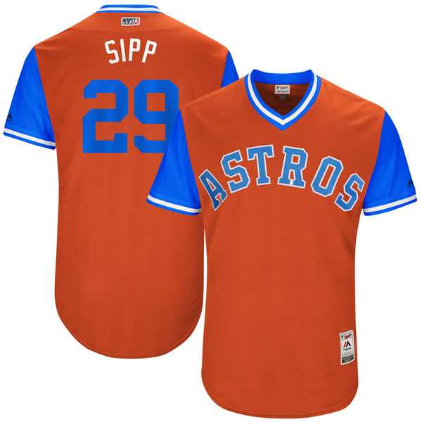 Houston Astros #29 Tony Sipp Sipp Majestic Orange 2017 Players Weekend Jersey JiaSu,We sell and wholesale Houston Astros #29 Tony Sipp Sipp Majestic Orange 2017 Players Weekend Jersey JiaSu on line form chian!