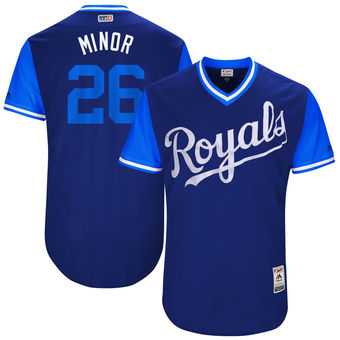 Kansas City Royals #26 Mike Minor Minor Majestic Royal 2017 Players Weekend Jersey JiaSu,We sell and wholesale Kansas City Royals #26 Mike Minor Minor Majestic Royal 2017 Players Weekend Jersey JiaSu on line form chian!