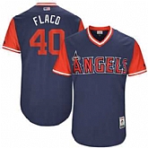 Los Angeles Angels #40 Jesse Chavez Flaco Majestic Navy 2017 Players Weekend Jersey JiaSu,baseball caps,new era cap wholesale,wholesale hats