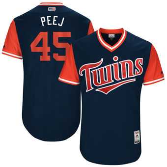 Minnesota Twins #45 Phil Hughes Peej Majestic Navy 2017 Players Weekend Jersey JiaSu,We sell and wholesale Minnesota Twins #45 Phil Hughes Peej Majestic Navy 2017 Players Weekend Jersey JiaSu on line form chian!
