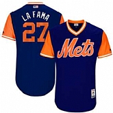 New York Mets #27 Jeurys Familia La Fama Majestic Royal 2017 Players Weekend Jersey JiaSu,baseball caps,new era cap wholesale,wholesale hats