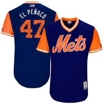 New York Mets #47 Hansel Robles El Penaco Majestic Royal 2017 Players Weekend Jersey JiaSu,We sell and wholesale New York Mets #47 Hansel Robles El Penaco Majestic Royal 2017 Players Weekend Jersey JiaSu on line form chian!