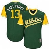 Oakland Athletics #13 Bruce Maxwell Baby Prince Majestic Green 2017 Players Weekend Jersey JiaSu,baseball caps,new era cap wholesale,wholesale hats