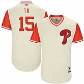 Philadelphia Phillies #15 Ty Kelly TK Majestic Tan 2017 Players Weekend Jersey JiaSu,baseball caps,new era cap wholesale,wholesale hats