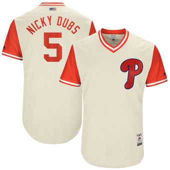 Philadelphia Phillies #5 Nick Williams Nicky Dubs Majestic Tan 2017 Players Weekend Jersey JiaSu,We sell and wholesale Philadelphia Phillies #5 Nick Williams Nicky Dubs Majestic Tan 2017 Players Weekend Jersey JiaSu on line form chian!