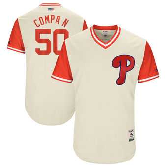 Philadelphia Phillies #50 Hector Neris Compa N Majestic Tan 2017 Players Weekend Jersey JiaSu,We sell and wholesale Philadelphia Phillies #50 Hector Neris Compa N Majestic Tan 2017 Players Weekend Jersey JiaSu on line form chian!