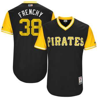 Pittsburgh Pirates #38 Wade LeBlanc Frenchy Majestic Black 2017 Players Weekend Jersey JiaSu,We sell and wholesale Pittsburgh Pirates #38 Wade LeBlanc Frenchy Majestic Black 2017 Players Weekend Jersey JiaSu on line form chian!