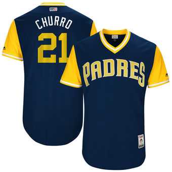 San Diego Padres #21 Luis Torrens Churro Majestic Navy 2017 Players Weekend Jersey JiaSu,We sell and wholesale San Diego Padres #21 Luis Torrens Churro Majestic Navy 2017 Players Weekend Jersey JiaSu on line form chian!