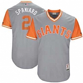 San Francisco Giants #2 Denard Span Spaniard Majestic Gray 2017 Players Weekend Jersey JiaSu,baseball caps,new era cap wholesale,wholesale hats