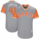 San Francisco Giants #41 Mark Melancon Stretch Majestic Gray 2017 Players Weekend Jersey JiaSu,baseball caps,new era cap wholesale,wholesale hats