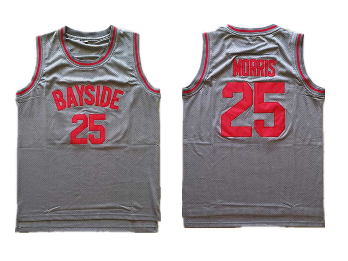 Bayside Tigers #25 Zack Morris Gray Stitched Movie Jersey,We sell and wholesale Bayside Tigers #25 Zack Morris Gray Stitched Movie Jersey on line form chian!